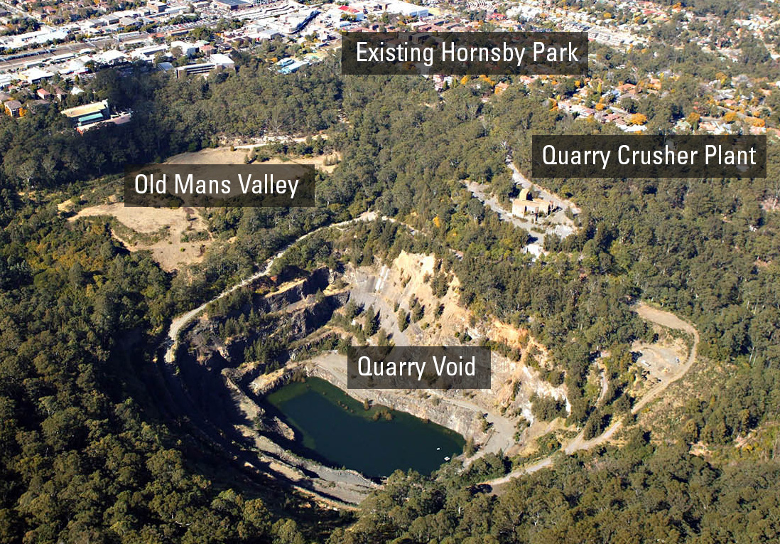 Hornsby Park development site map